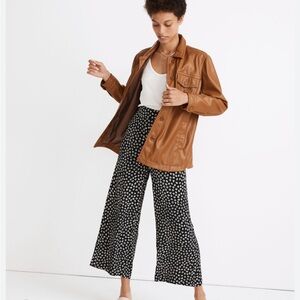 Madewell Huston Pull On Pants in Woodcut Floral, Elastic Waist, Soft Pants